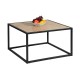 Τραπεζάκι Σαλονιού Edge 2295 Grey Oak Χρώμα 70X70X40Εκ Fylliana 