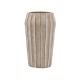 Διακοσμητικό Βάζο Τσιμεντένιο Fl22424 Μπεζ-Γκρι Με Taupe Λεπτομέρειες Χρώμα 18X31εκ.Fylliana 