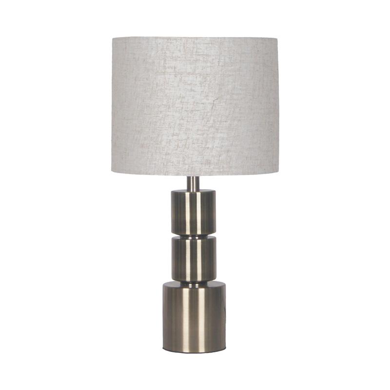 Επιτραπέζια Λάμπα Fl24500 Μεταλλική Ασημί Χρώμα 26X49 εκ. Ε27 Fylliana 