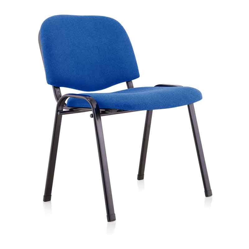 Καρέκλα Γραφείου Επισκέπτη 3003 Μαύρη με μπλε Υφασμα 51x60x79,5εκ