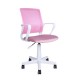 Καρεκλα Γραφειου Fylliana Fl5508 Ροζ Με Λευκο Σκελετο 50X51X95Εκ