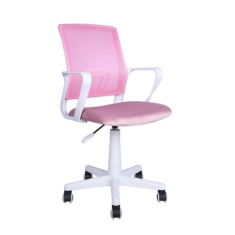 Καρεκλα Γραφειου Fylliana Fl5508 Ροζ Με Λευκο Σκελετο 50X51X95Εκ