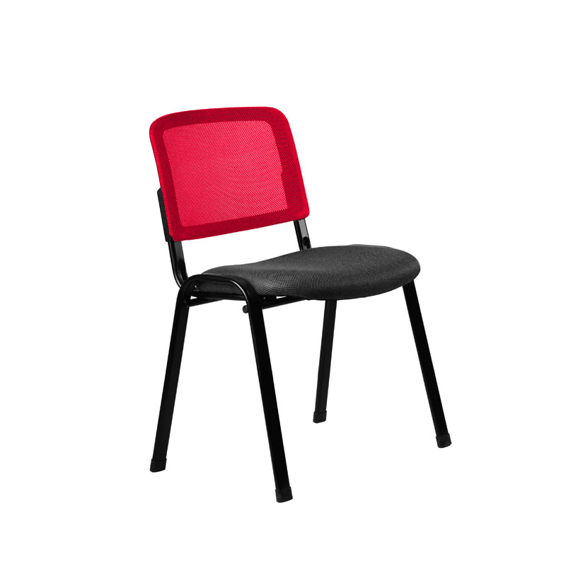 Καρέκλα επισκέπτη 3003 μαύρη/κόκκινη 51x60x79.5εκ
