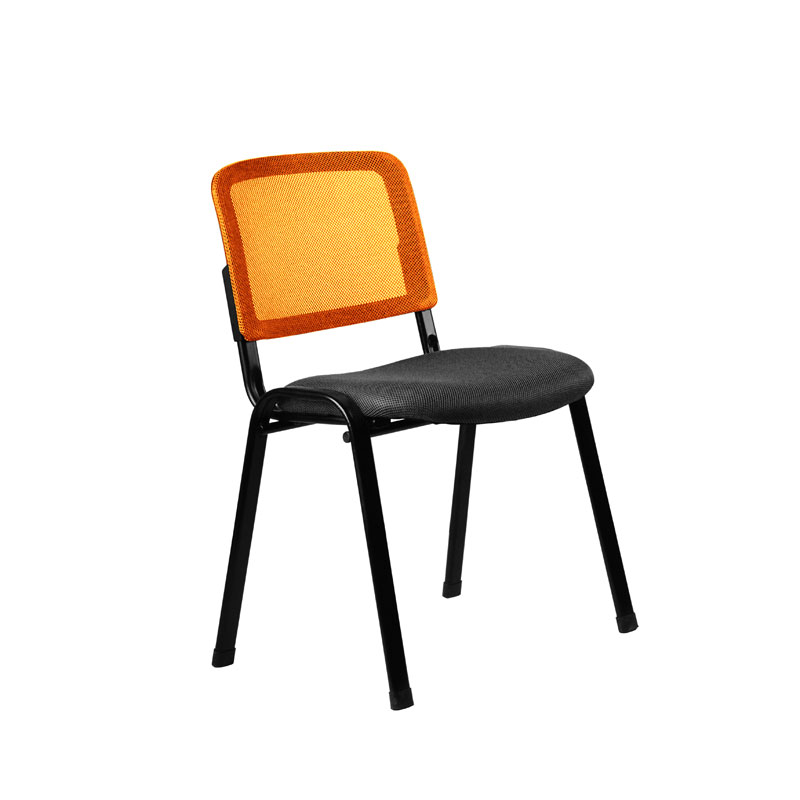Καρέκλα επισκέπτη 3003 μαύρη/πορτοκαλί 51x60x79.5εκ