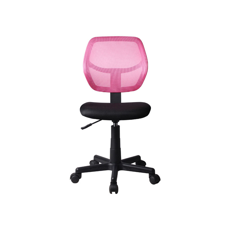 Καρέκλα γραφείου χωρίς μπράτσα 5156 μαύρη/ροζ 41x52x80/92