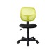 Καρέκλα γραφείου χωρίς μπράτσα 5156 μαύρη/λαχανί 41x52x80/92
