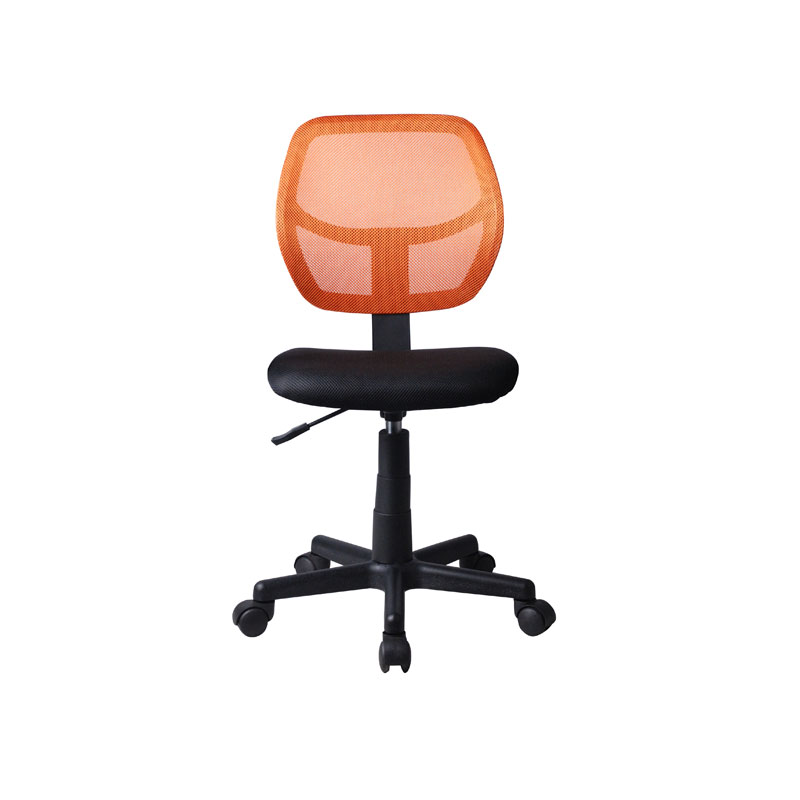 Καρέκλα γραφείου χωρίς μπράτσα 5156 μαύρη/πορτοκαλί 41x52x80/92