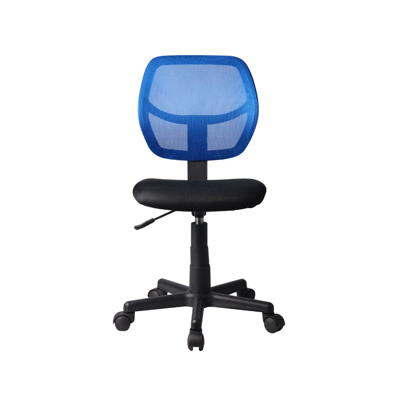 Καρέκλα γραφείου χωρίς μπράτσα 5156 μαύρη/μπλε 41x52x80/92