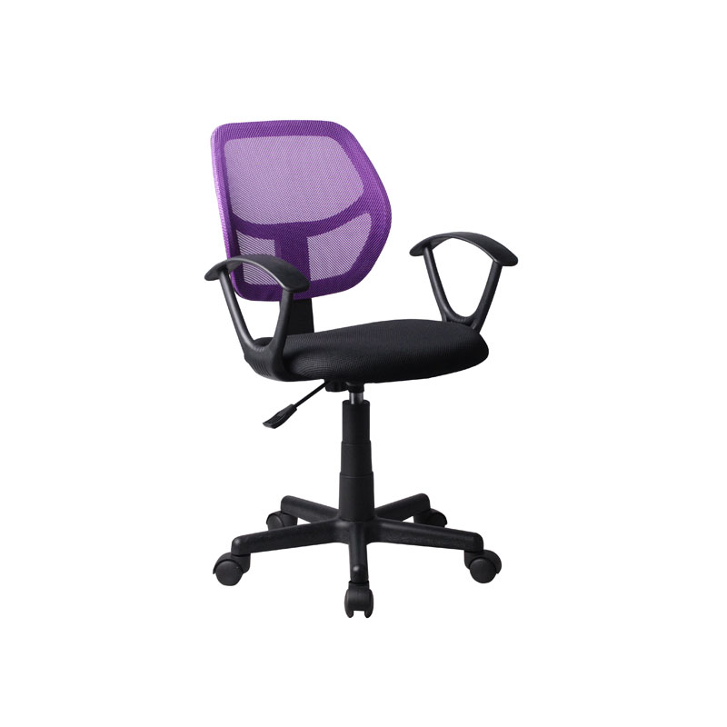 Καρέκλα γραφείου με μπράτσα 5156 μαύρη /μωβ 51x52x80/92