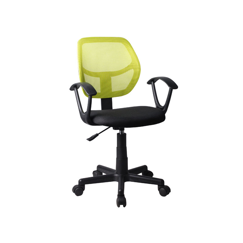 Καρέκλα γραφείου με μπράτσα 5156ρ μαύρη/ λαχανί 51x52x80/92 