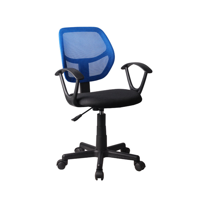 Καρέκλα γραφείου με μπράτσα 5156 μαύρη /μπλε 51x52x80/92