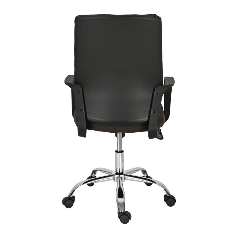 Καρέκλα Γραφείου 5568 Καφέ Τεχνόδερμα 59x61x95/105Εκ