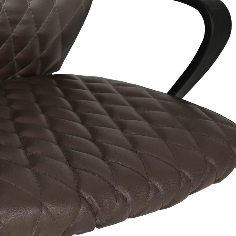 Καρέκλα Γραφείου 5568 Καφέ Τεχνόδερμα 59x61x95/105Εκ