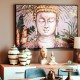 Πίνακας Σε Καμβά Με Πλαστικό Πλαίσιο Fylliana " Buddha" 122x5x82Cm