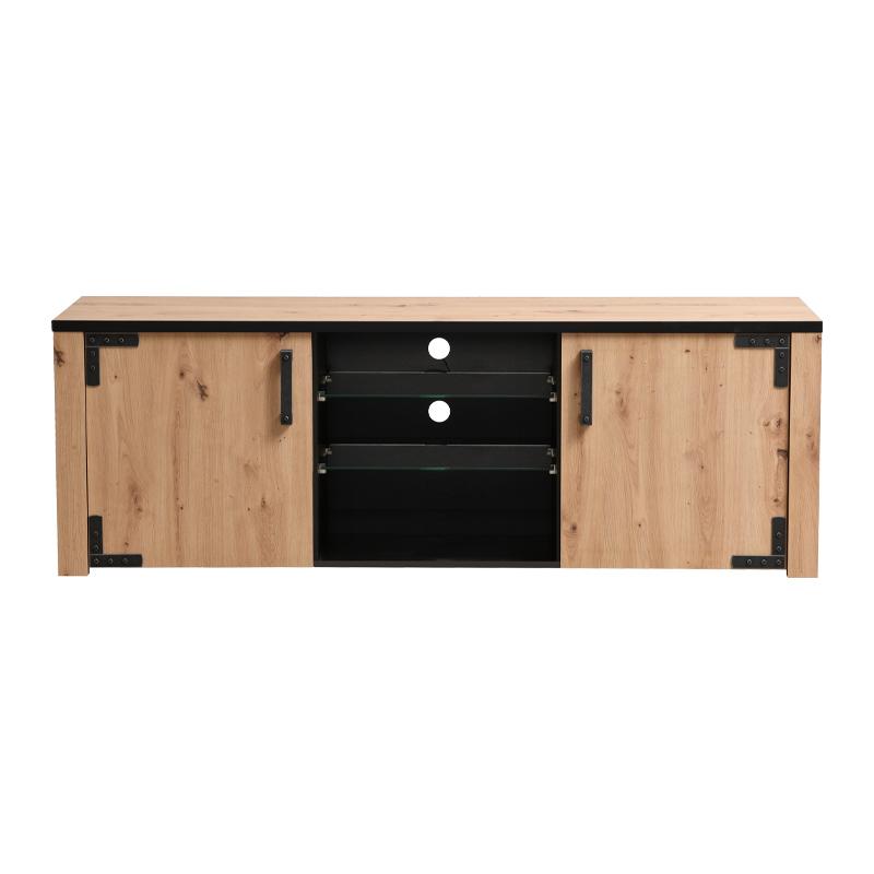 Έπιπλο Τηλεόρασης Lazio Artisaν Oak/Μαύρο 168x40x57.5εκ