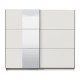 Ντουλάπα Sierra 240 Με Καθρέφτη Λευκό Χρώμα 236.5x62.5x210εκ