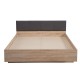 Κρεβάτι Διπλό Ritmo 160 Sonoma Με Γκρι Ύφασμα 164x203x84.5εκ (160x200εκ)