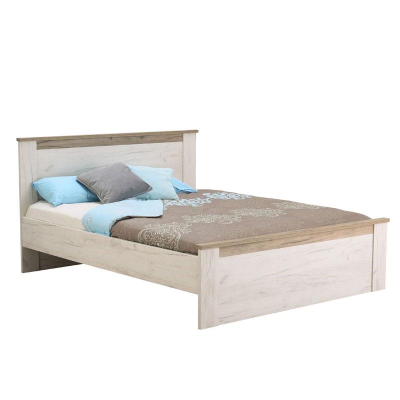 Κρεβάτι Διπλό Kent Bk 160 Grey Oak/White Oak 167x207.5x99.5εκ Fylliana