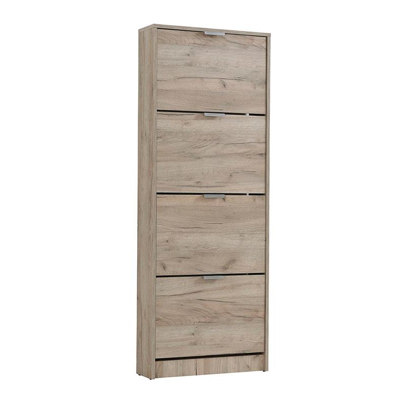 Παπουτσοθήκη Hugo 24 Grey Oak 67x28x155εκ