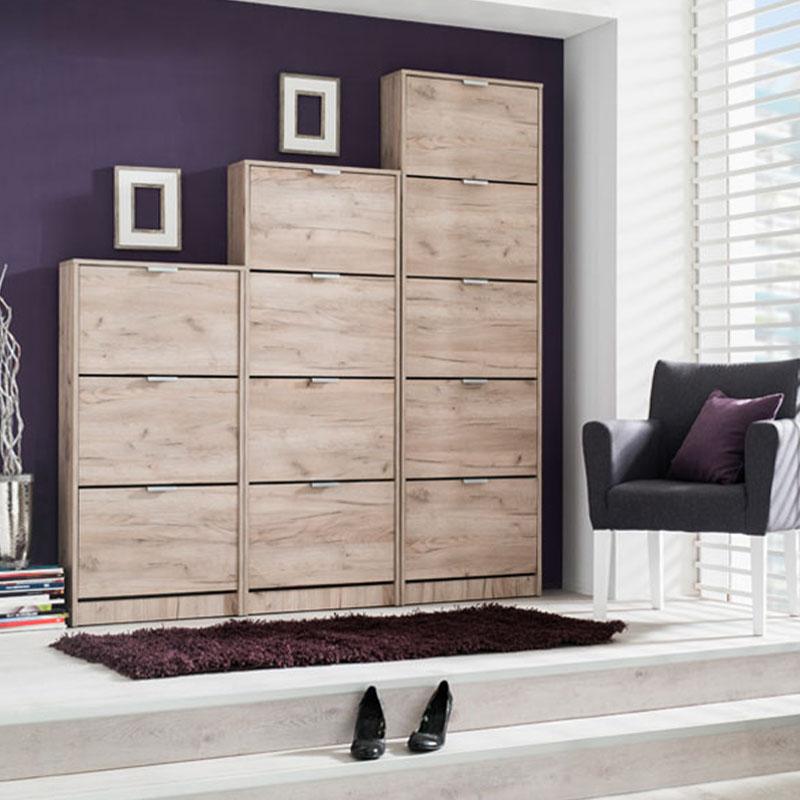 Παπουτσοθήκη Hugo 24 Grey Oak 67x28x155εκ