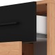 Κομοδίνο Varadero No2F Artisan Oak-Μαύρο 42X33X42 εκ