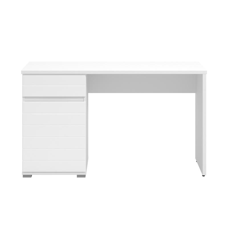 Γραφείο Elan Ξύλινο Opaque White Gloss Foil 130x50x76εκ.