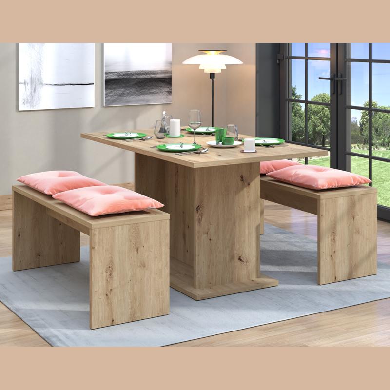 Τραπέζι Τραπεζαρίας Taormina Artisan Oak 138x80x74Εκ Fylliana