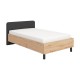 Κρεβάτι Barletta 120 Artisan Με Γκρι Ύφασμα 131x213,5x85,5Εκ 120x200 