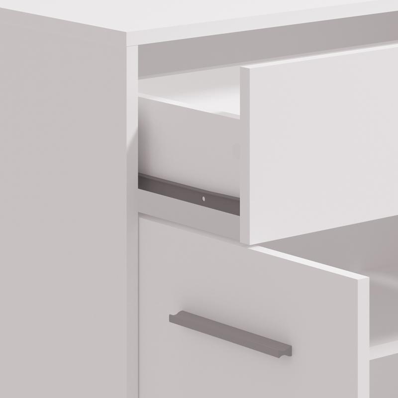 Κομοτα-Μπουφες Garona 2K1F Λευκό Χρώμα 80 , 5X33X80 , 5Εκ