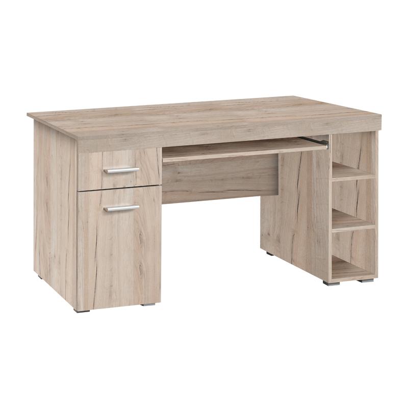 Γραφείο Alfa Grey Oak 145x65.5x75.5Εκ Fylliana