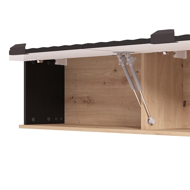 Κέντρο Ψυχαγωγίας/Σύνθεση Monaco Artisan Oak/Μαύρο Ματ 218X40X200Εκ Fylliana