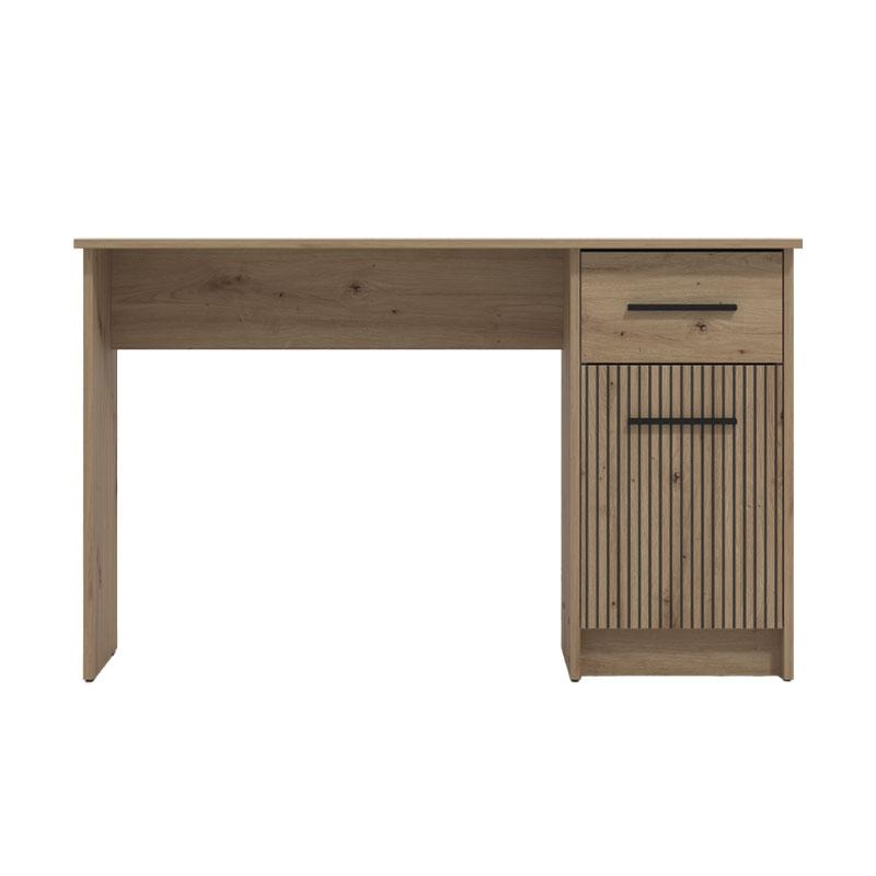 Γραφείο Teo Grey Artisan Oak-Artisan Με Γραμμ΄ές 122X51X75Εκ Fylliana