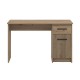Γραφείο Teo Grey Artisan Oak-Artisan Με Γραμμ΄ές 122X51X75Εκ Fylliana