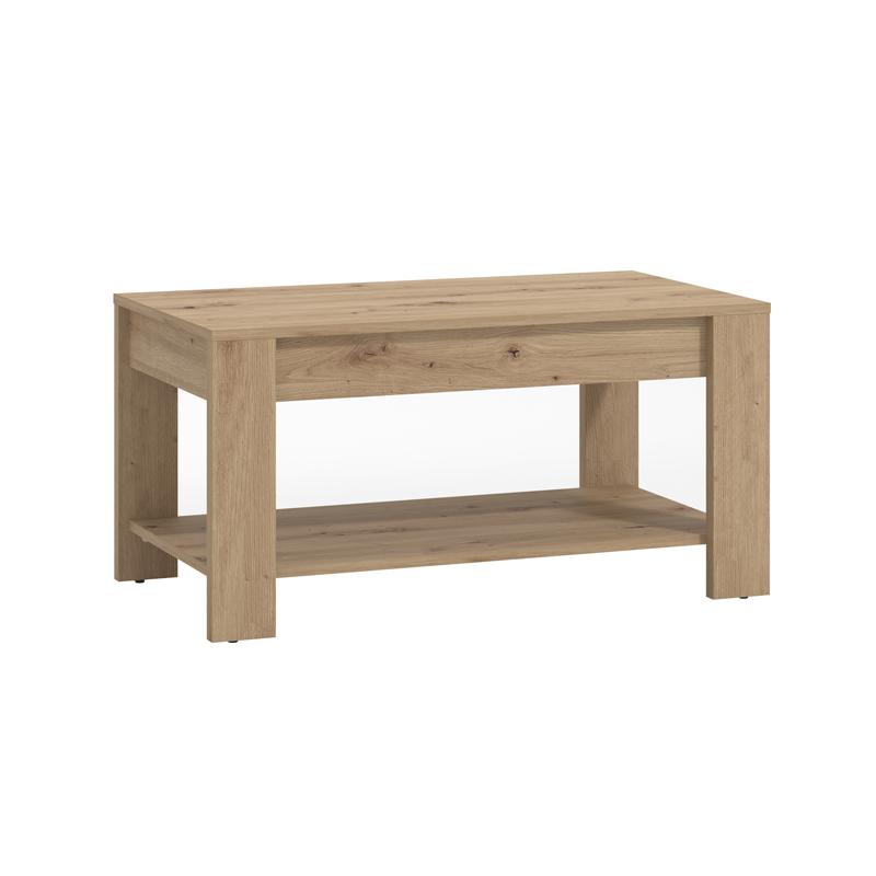 Τραπεζάκι Σαλονιού Clent Artisan Oak Χρώμα 90X50X45Εκ Fylliana