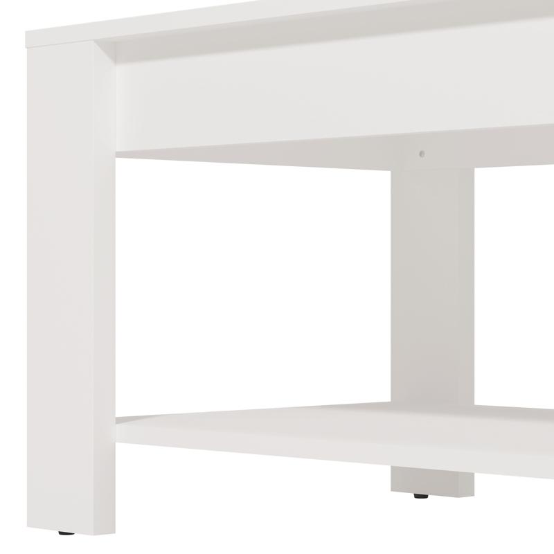 Τραπεζάκι Σαλονιού Clent Λευκό Χρώμα 90X50X45Εκ