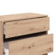 Κομότα/Συρταριέρα Marron 80 3F Artisan Oak/Μαύρο Ματτ Χρώμα 80X40X90Εκ Fylliana