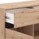 Κομότα-Μπουφές Marron 157 3K3F3V Artisan Oak/Μαύρο Ματ Χρώμα 157x40x90Εκ Fylliana