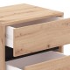 Κομοδίνο Marron No2F Artisan Oak/Μαύρο Ματτ Χρώμα 48X40X52Εκ