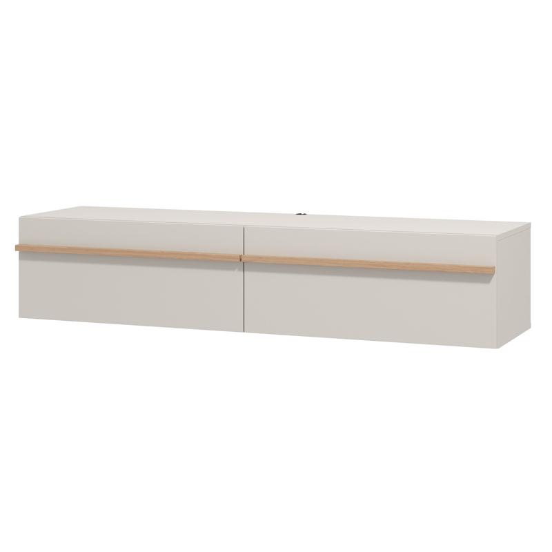 Έπιπλο Τηλεόρασης Arles Tv 154 2K2V Cashmere/Artisan Oak Χρώμα 154X42X32Εκ Fylliana