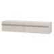 Έπιπλο Τηλεόρασης Arles Tv 154 2K2V Cashmere/Artisan Oak Χρώμα 154X42X32Εκ Fylliana