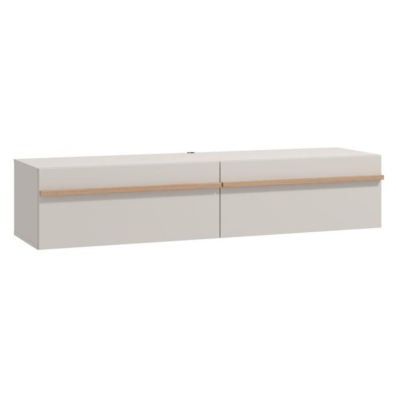 Έπιπλο Τηλεόρασης Arles Tv 154 2K2V Cashmere/Artisan Oak Χρώμα 154X42X32Εκ Fylliana