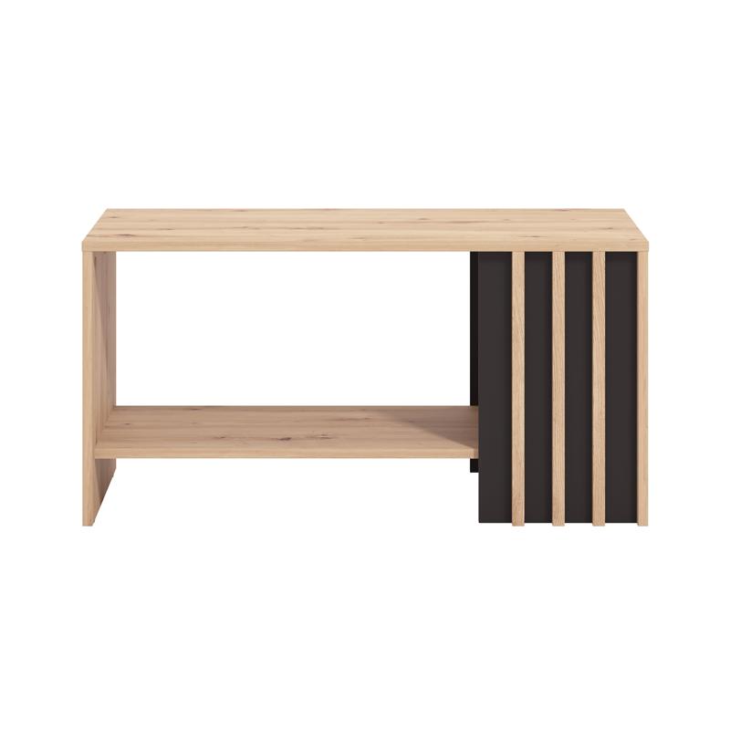 Τραπεζάκι Σαλονιού "Laval" Artisan Oak/Μαύρο 90x50x46εκ