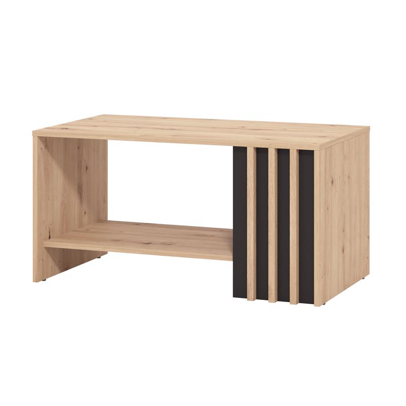 Τραπεζάκι Σαλονιού "Laval" Artisan Oak/Μαύρο 90x50x46εκ