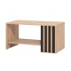 Τραπεζάκι Σαλονιού "Laval" Artisan Oak/Μαύρο 90x50x46εκ