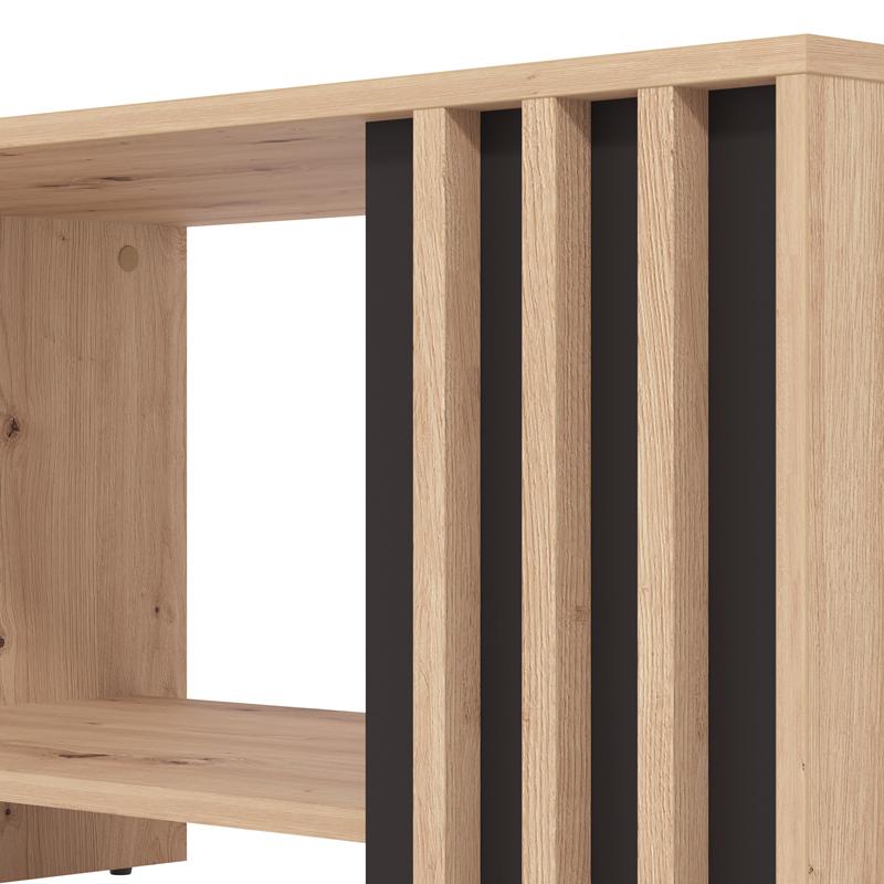 Τραπεζάκι Σαλονιού "Laval" Artisan Oak/Μαύρο 90x50x46εκ