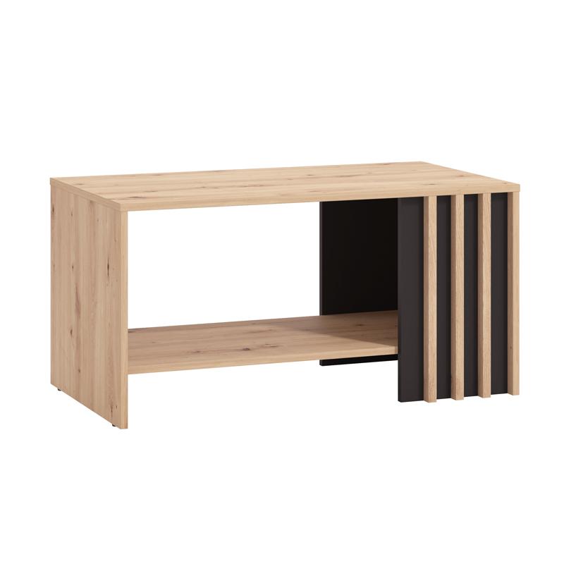 Τραπεζάκι Σαλονιού "Laval" Artisan Oak/Μαύρο 90x50x46εκ