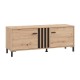 Έπιπλο Τηλεόρασης "Laval"  Artisan Oak/Μαύρο 132x40x52εκ