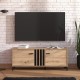 Έπιπλο Τηλεόρασης "Laval"  Artisan Oak/Μαύρο 132x40x52εκ