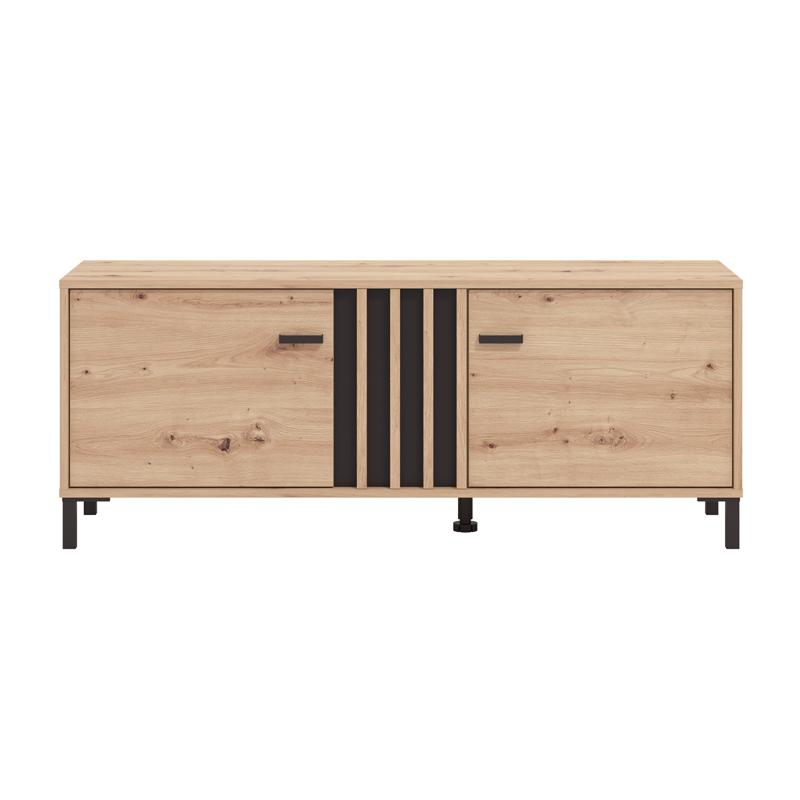 Έπιπλο Τηλεόρασης "Laval"  Artisan Oak/Μαύρο 132x40x52εκ