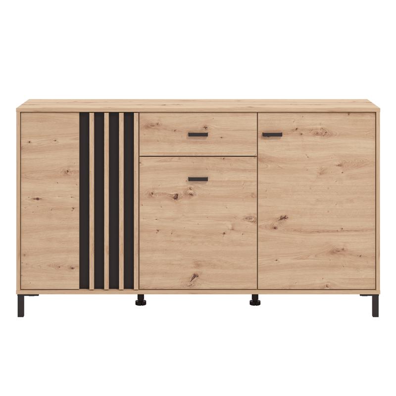 Κομότα-Μπουφές "Laval" Artisan Oak/Μαύρο 157x40x90εκ